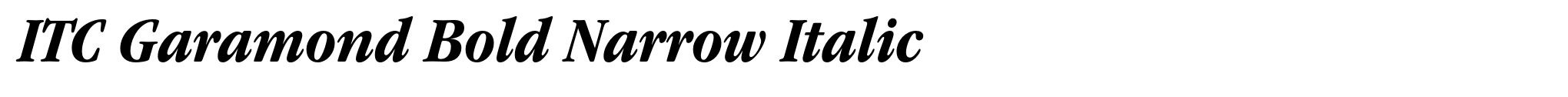 ITC Garamond Bold Narrow Italic image
